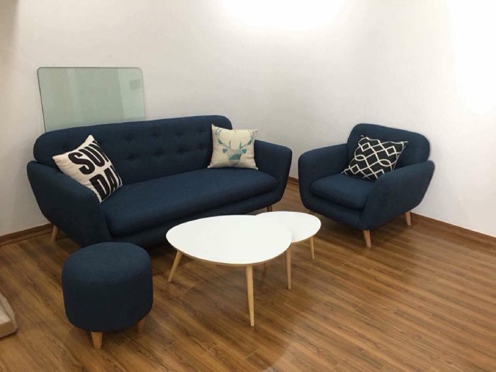 Sofa bọc nỉ phù hợp sử dụng tại nhiều không gian phòng ở khác nhau