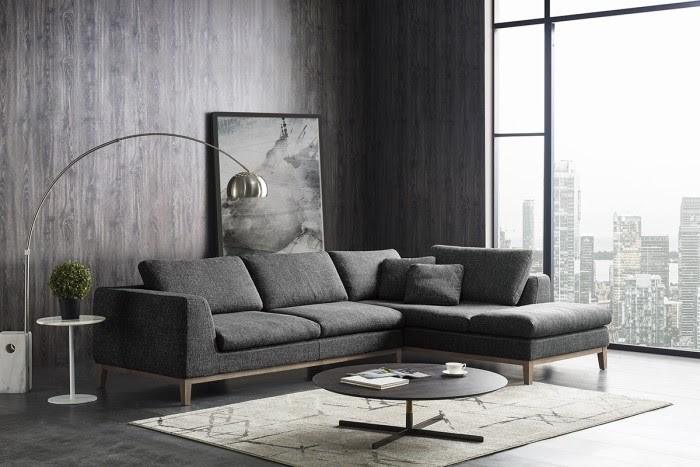 Ghế sofa góc hình chữ L với thiết kế hiện đại