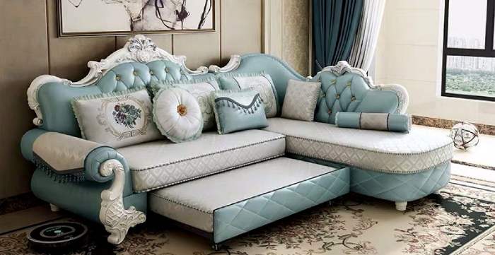 Sofa giường cổ điển được nhiều gia đình lựa chọn sử dụng