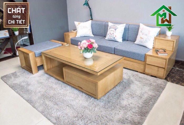 Sofa văng gỗ sồi Nga nhập khẩu chính hãng