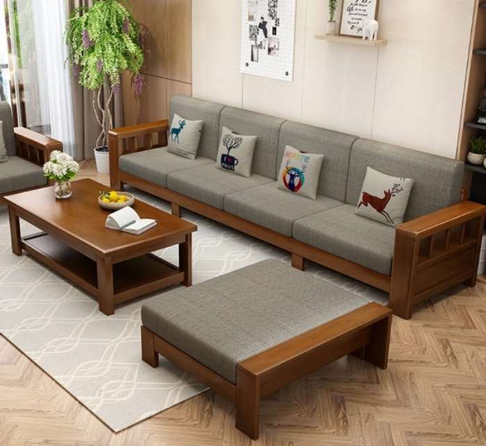 Sản phẩm sofa mini gỗ tự nhiên dành cho căn hộ nhỏ