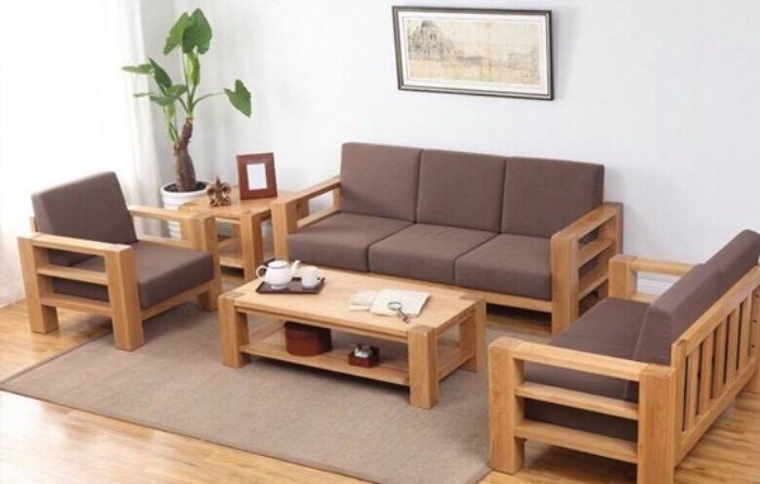Sử dụng nệm sofa sẽ tăng thẩm mỹ cho không gian phòng khách