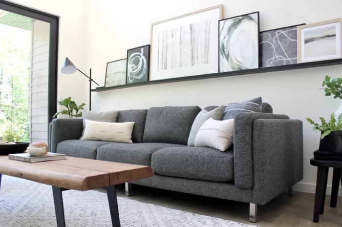 Bộ sofa chất liệu vải nỉ hoàn hảo cho không gian phòng khách biệt thự