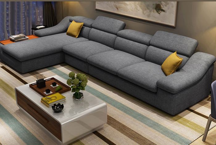 Sofa góc đệm vải phong cách Hàn Quốc là sản phẩm nổi bật trong phân khúc sofa giá rẻ