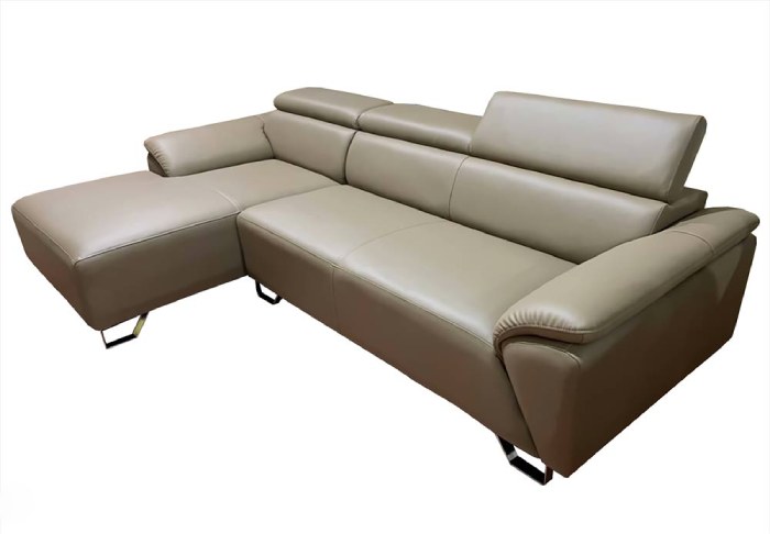 Sofa góc giá rẻ có chân inox cứng cáp, không rỉ sét, bảo vệ sofa không bị hư hại bởi ẩm mốc