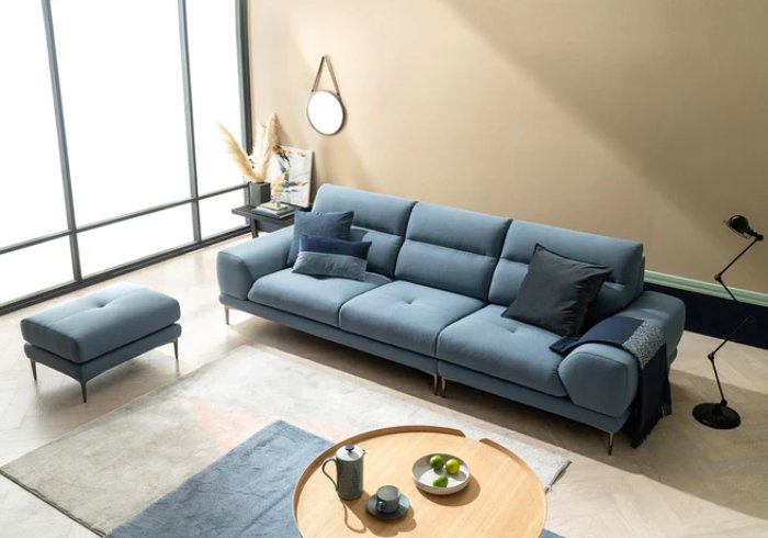 Sofa vải cao cấp Adrian sử dụng chất liệu vải nỉ Toreador nhập khẩu trực tiếp từ Bỉ