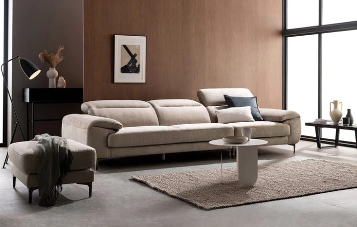 Sofa đệm vải Lamiere tinh tế trong từng đường nét