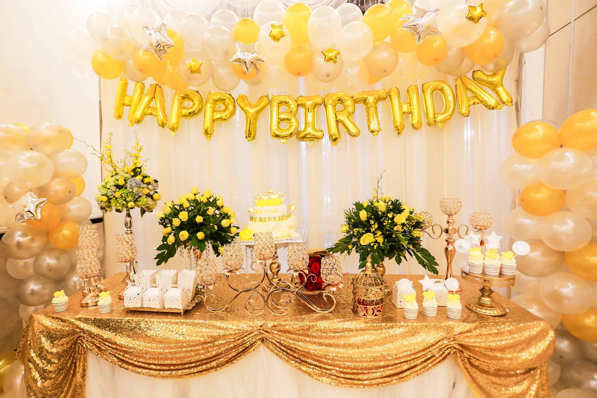 Mẫu trang trí tiệc sinh nhật cho bé gái đơn giản tại nhà trang trí sinh  nhật bé gái