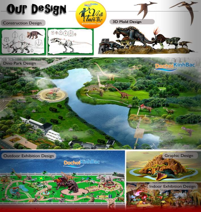 Hình ảnh thiết kế công viên khủng long