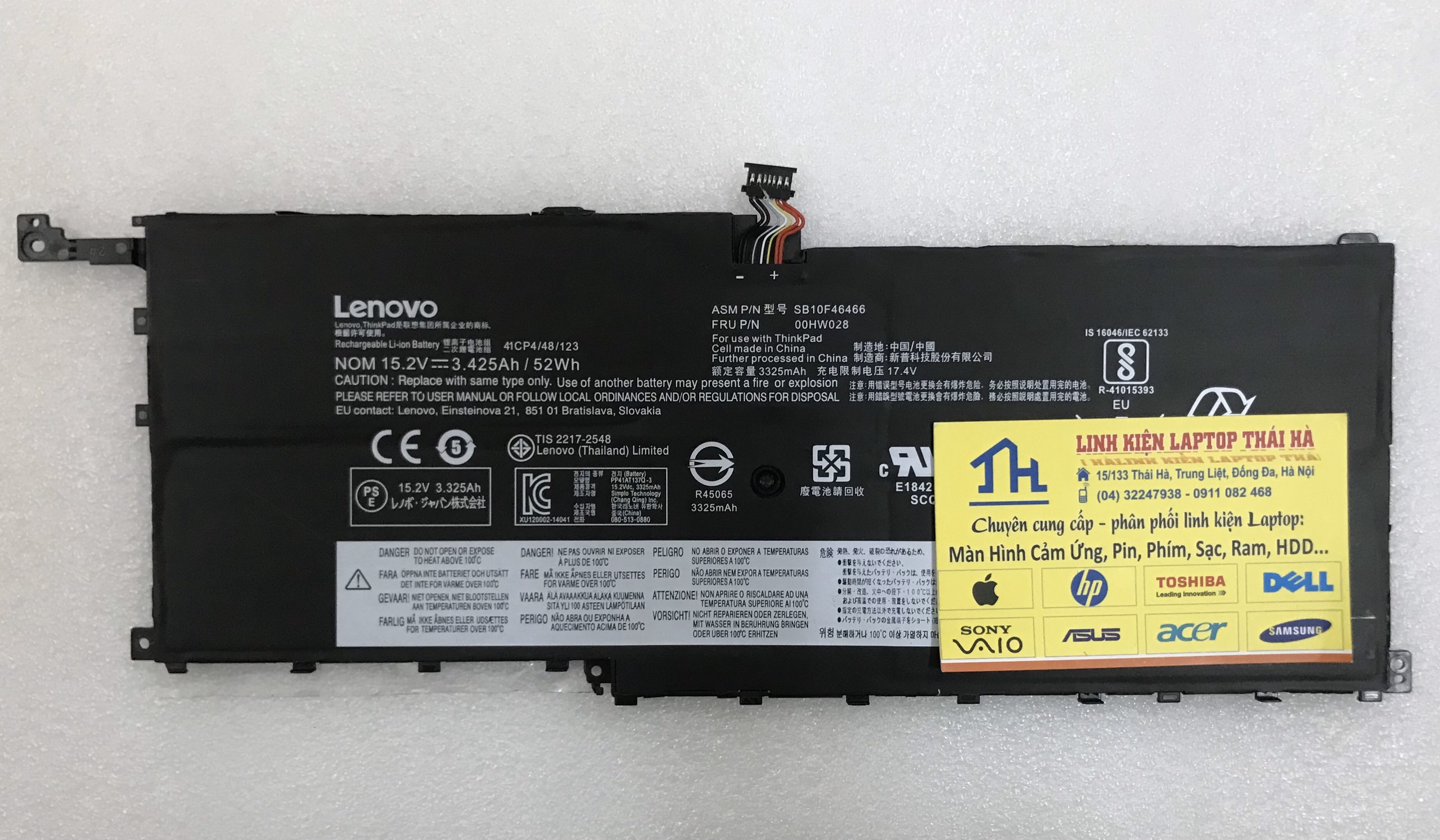 Pin Lenovo Thinkpad X1 carbon gen 5