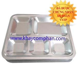 khay-com-inox-304-5-ngan, khay cơm inox 304 5 ngăn, khay cơm inox 304 có nắp, khay ăn inox 304, khay cơm phần inox 304