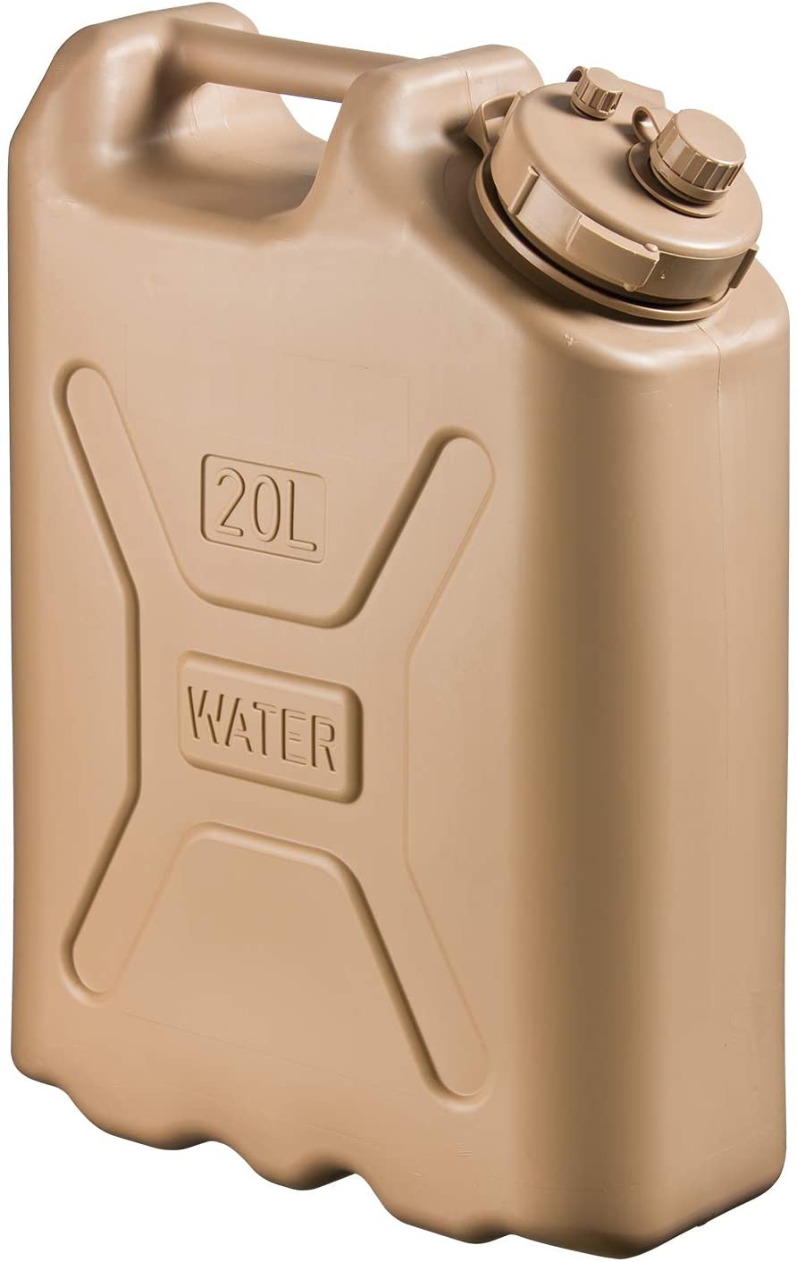 Bình nước Scepter BPA Durable 5 Gallon 20 Liter Portable Water Storage Container - Tan