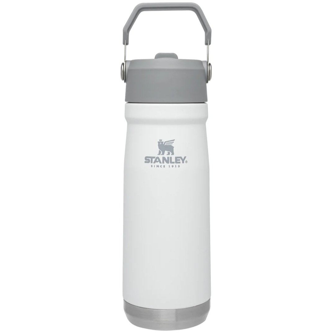 Stanley - The IceFlow Flip Straw Water Bottle - 650ml / 22oz - Polar White