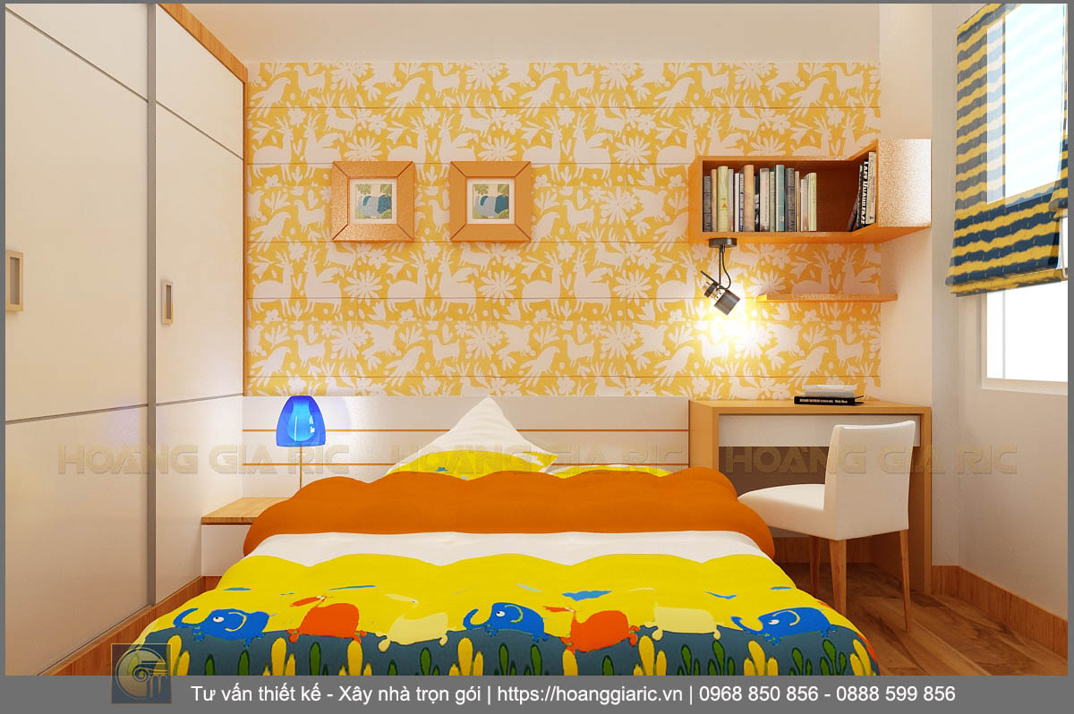 Thiết kế nội thất nhà phố Hà nội hiện đại cb2015, phối cảnh phòng ngủ 2.1