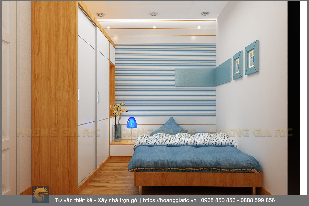 Thiết kế nội thất nhà phố hiện đại Hà nội cb2015, phối cảnh phòng ngủ 3.1