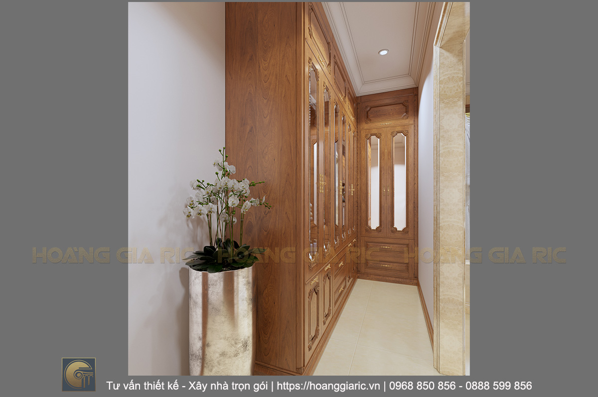 Thiết kế nội thất biệt thự tân cổ điển Hải dương nd22018, phối cảnh phòng tắm 2.2
