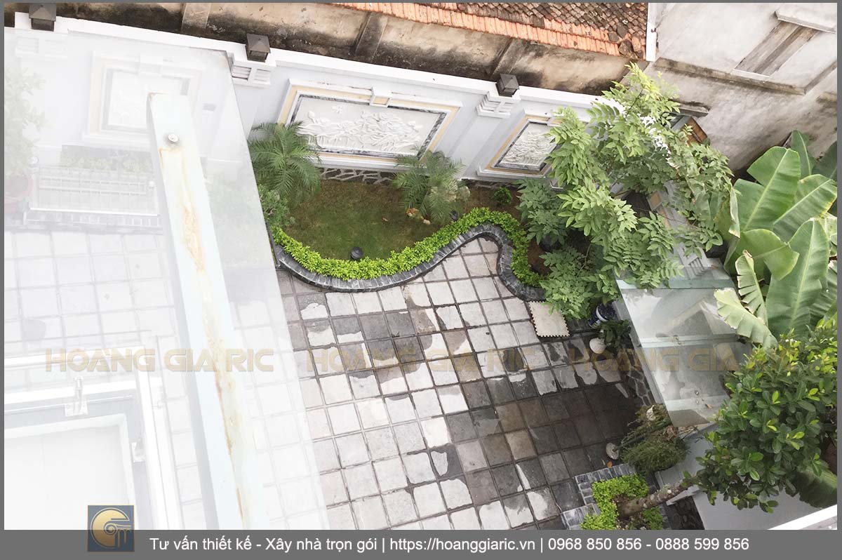 Xây nhà trọn gói biệt thự 3 tầng mái thái Hà nội ad2015, hoàn thiện sân vườn tiểu cảnh 3