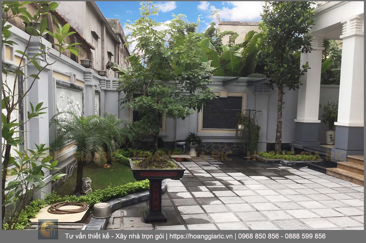 Xây nhà trọn gói biệt thự 3 tầng mái thái Hà nội ad2015, hoàn thiện sân vườn tiểu cảnh 4