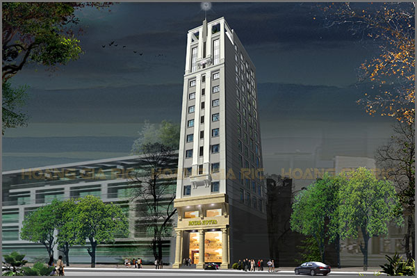 Thiết kế kiến trúc khách sạn kiểu pháp Quảng ninh tn2016
