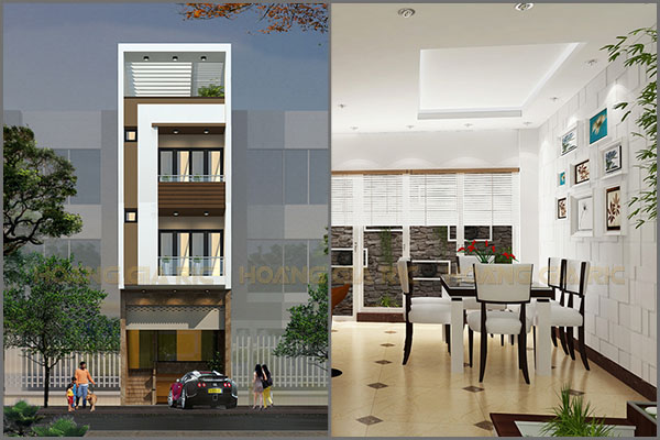 Thiết kế nhà phố hiện đại trọn gói Hà nội ok2015