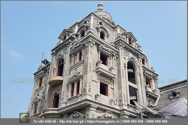 Thi công xây dựng và hoàn thiện biệt thự lâu đài Việt Trì