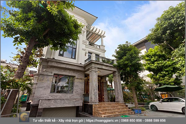 Hoàn thiện ngoại thất biệt thự tân cổ điển tại Văn Phú