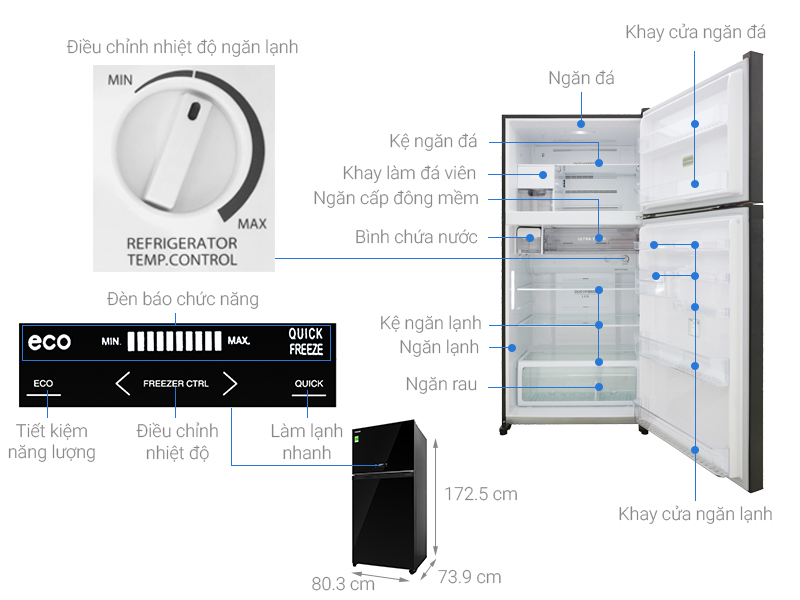 Tủ lạnh Toshiba  GR-AG58VA (XK)
