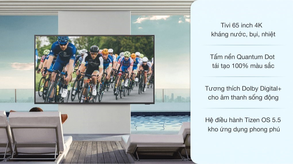 Smart Tivi Ngoài Trời The Terrace QLED Samsung 4K 65 inch QA65LST7T