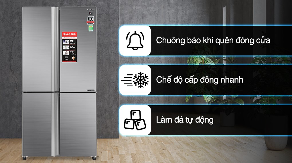 Tủ lạnh Sharp Inverter 607 lít SJ-FXPI689V-RS