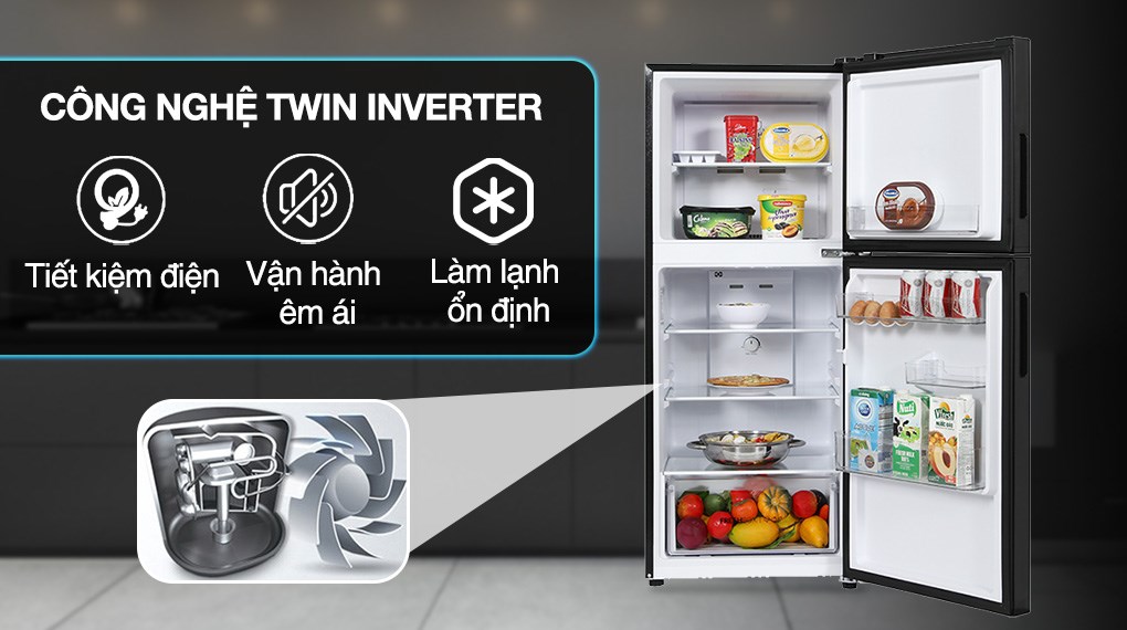 Tủ lạnh Aqua Inverter 189 lít AQR-T220FA(FB)