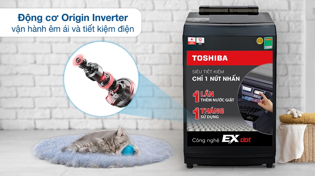 Máy giặt Toshiba Inverter 12 kg AW-DUM1300KV(MG)