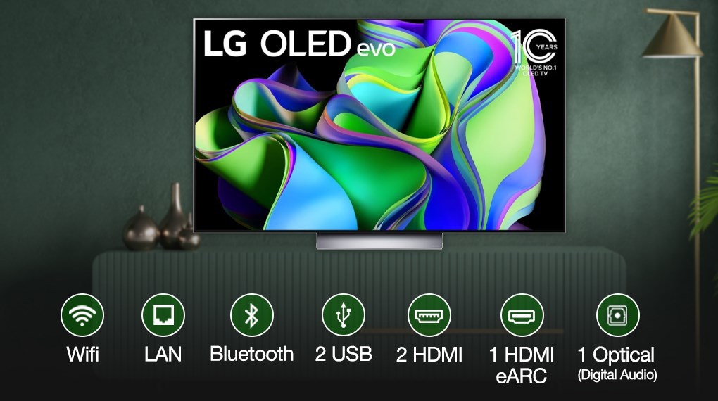 Smart Tivi OLED LG 4K 55 inch 55C3PSA