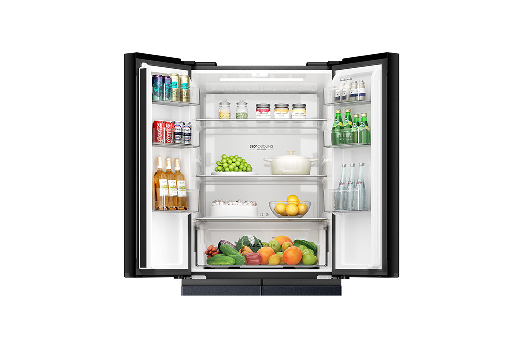 Tủ lạnh Aqua Inverter 410 lít Multi Door AQR-M466XA(CBC)