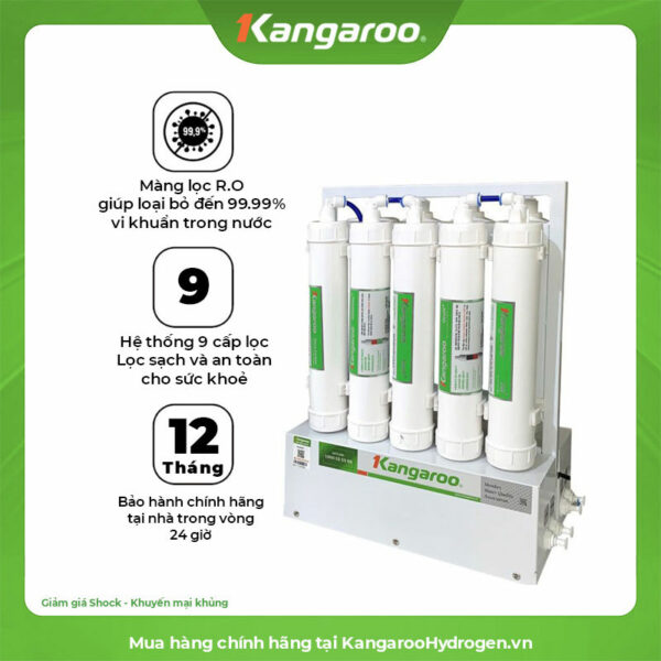 Máy lọc nước Kangaroo hydrogen để gầm KGHP66