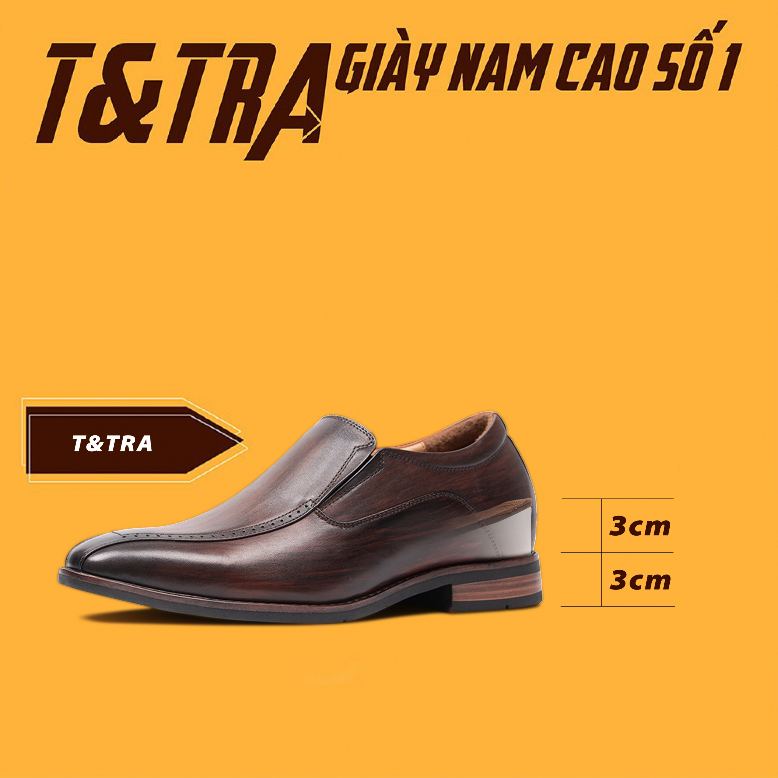Giày Tăng Chiều Cao Nam A201Nt