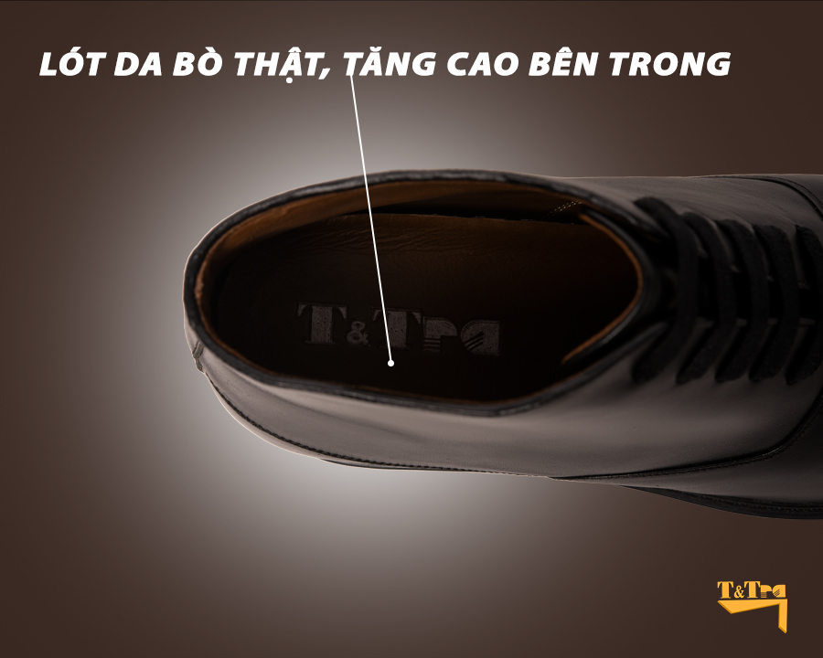 Giày Boots Nam T106D cao 8cm