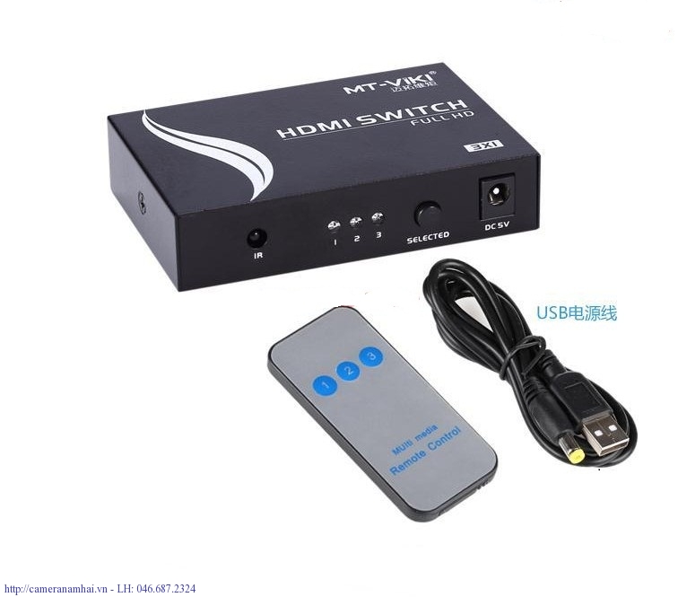 Bộ chuyển tín hiệu HDMI vào 3 ra 1 MT-SW301-MH