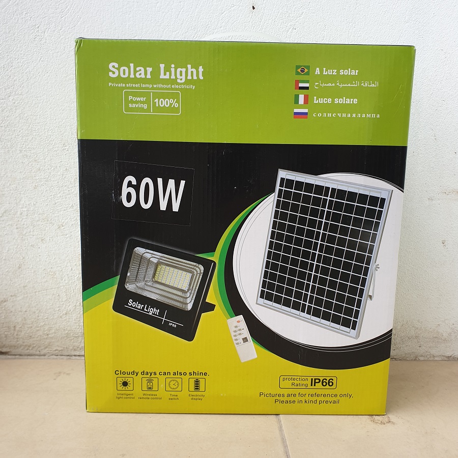 Đèn Pha LED Năng Lượng Mặt Trời TP Solar 60W, TP-A60