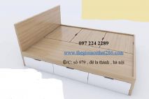 giường gỗ thông minh GTM01