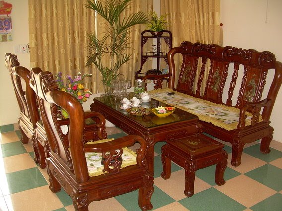 bàn ghế gỗ tại Vinh