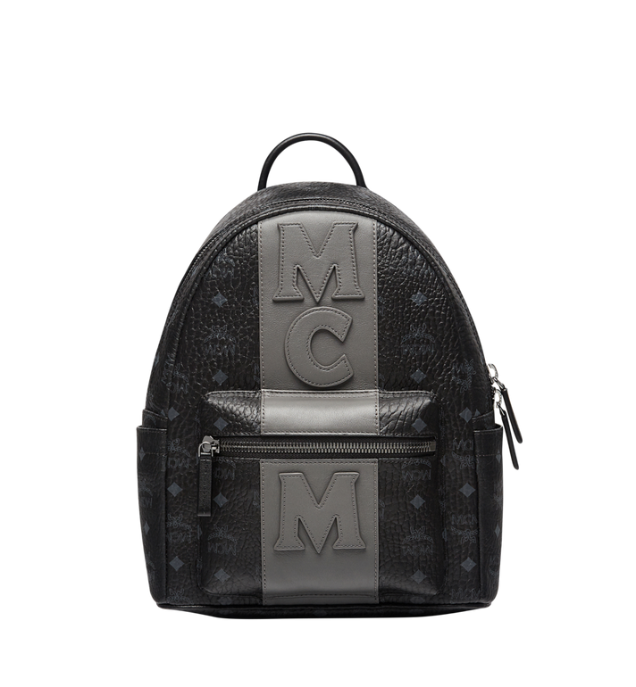 Balo MCM Stark Stripe Backpack - Black - 32cm