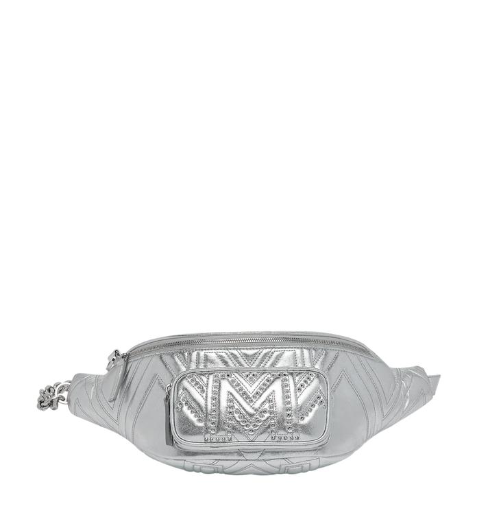 Túi MCM Medium Preston Quilted Stud Belt Bag - Berlin Silver