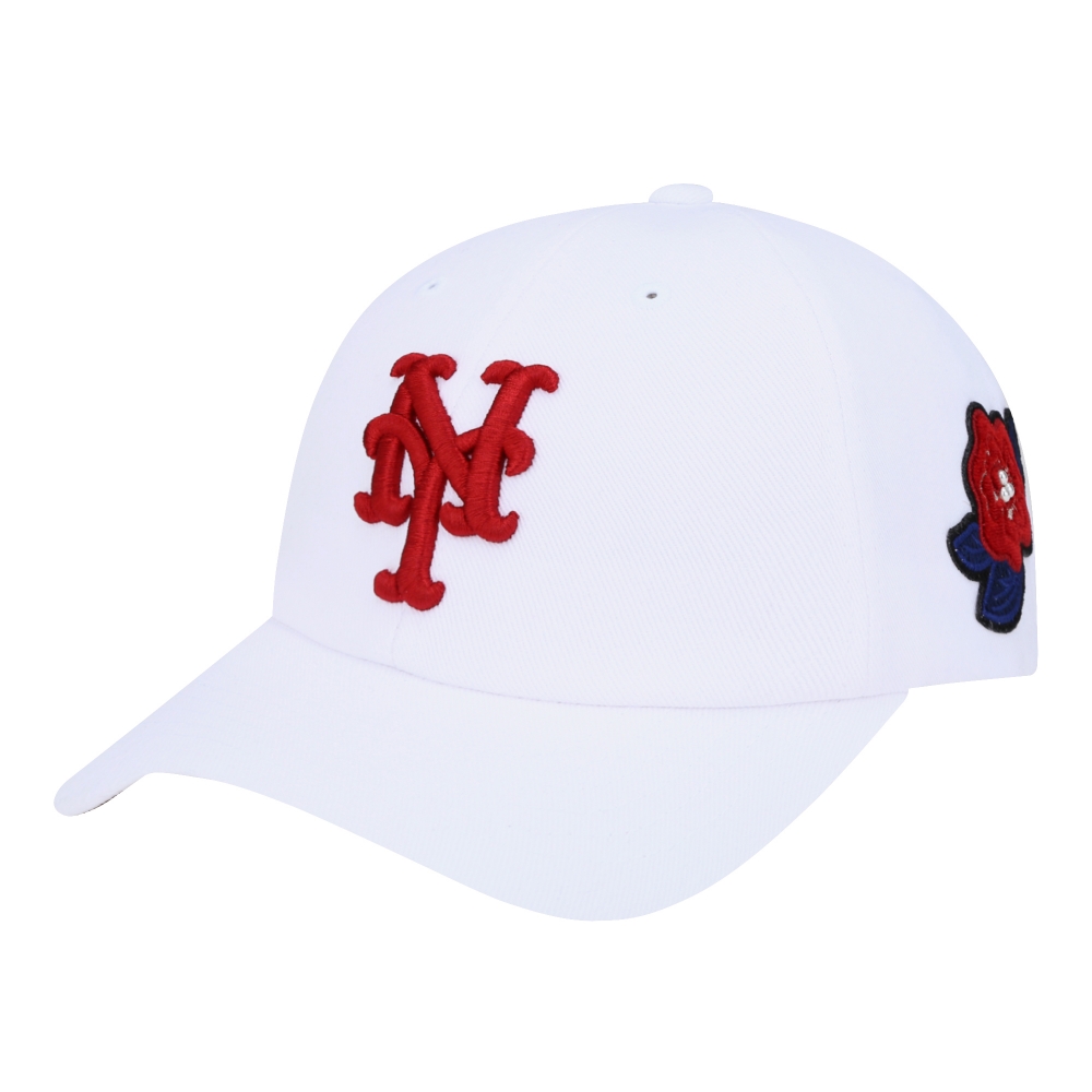 NÓN MLB NEW YORK METS LOLLIPOP BALL CAP - WHITE RED