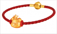 CHOW TAI FOOK PIG MONARCH PURE GOLD LUCKY CHARM