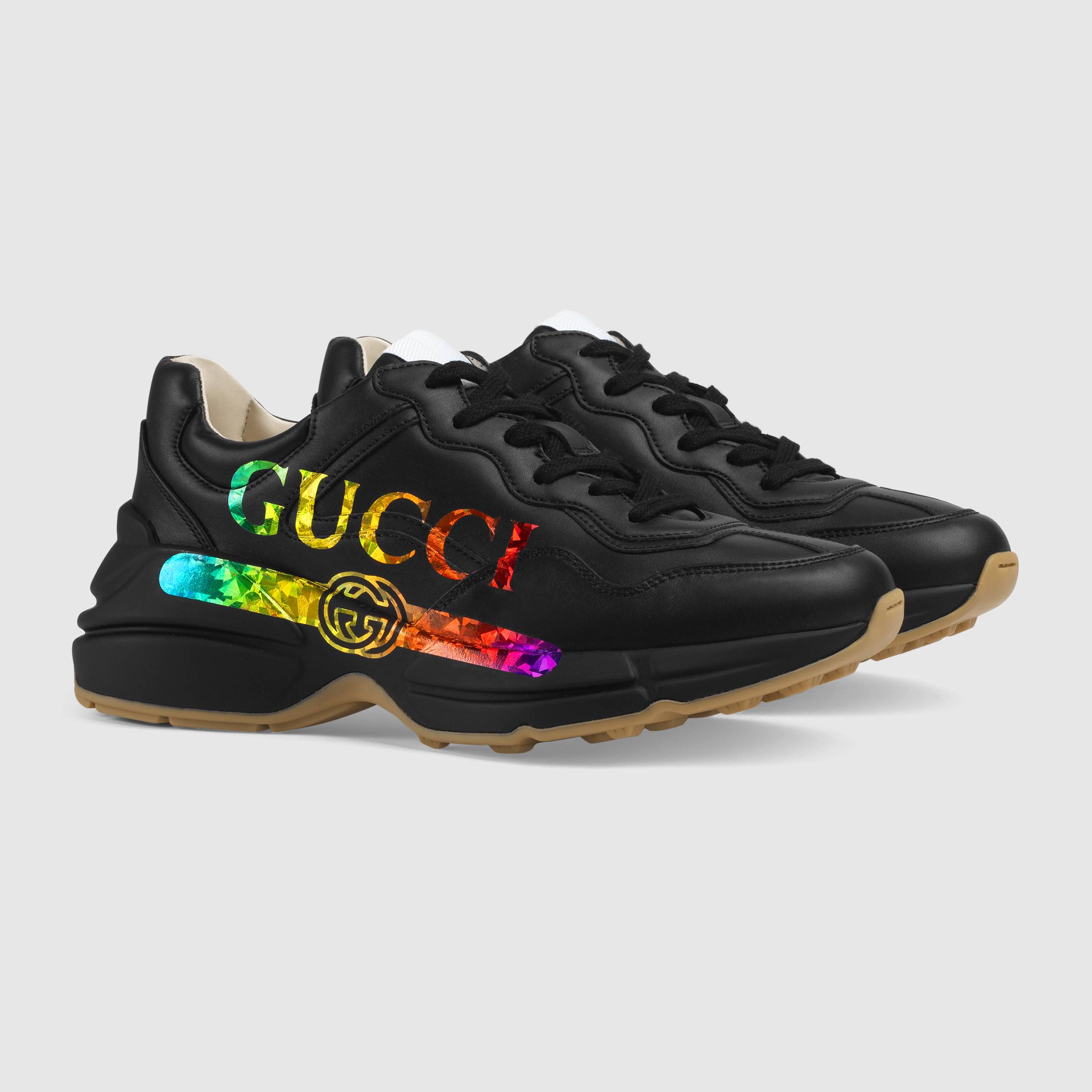 Rhyton leather sneaker with Gucci logo_03