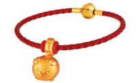 CHOW TAI FOOK JAMMY PIG PURE GOLD LUCKY CHARM