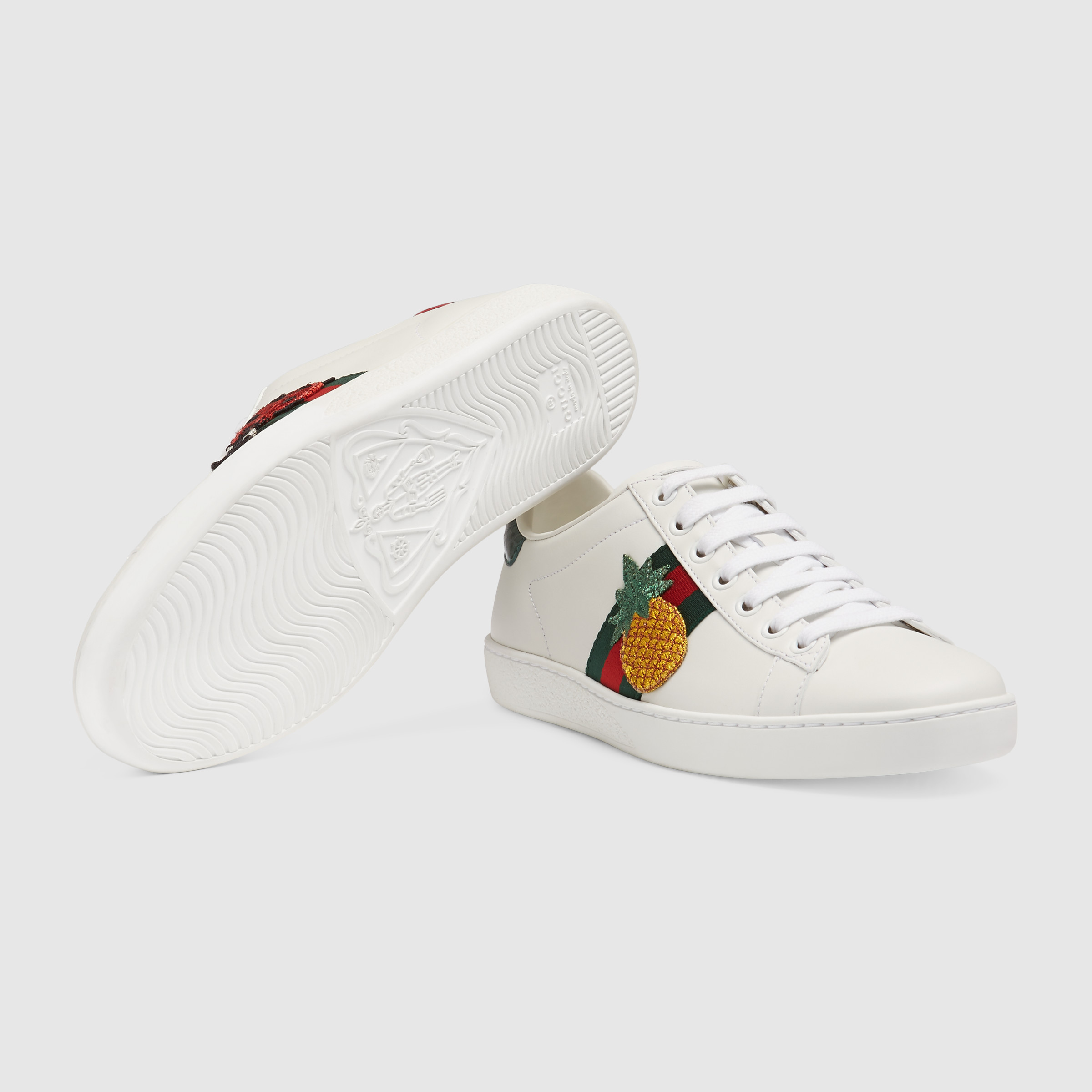 GIÀY GUCCI - ACE EMBROIDERED SNEAKER - LOGO PINEAPPLE