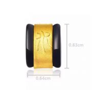 CHOW TAI FOOK 5 BASIC ELEMENTS PURE GOLD LUCKY CHARM - WOOD