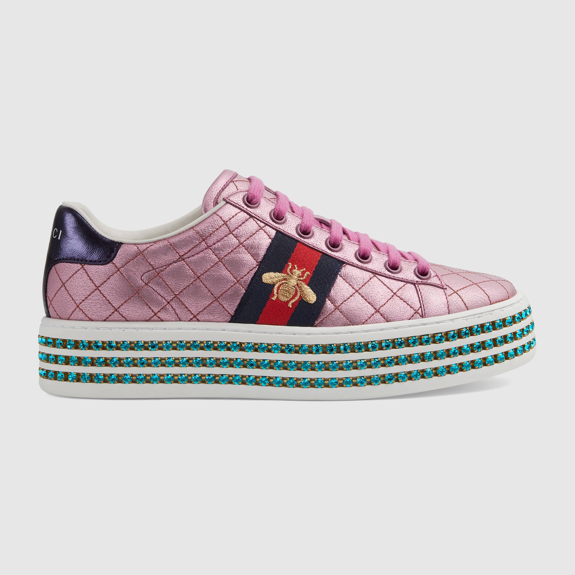Ace sneaker with crystals_Pink_02