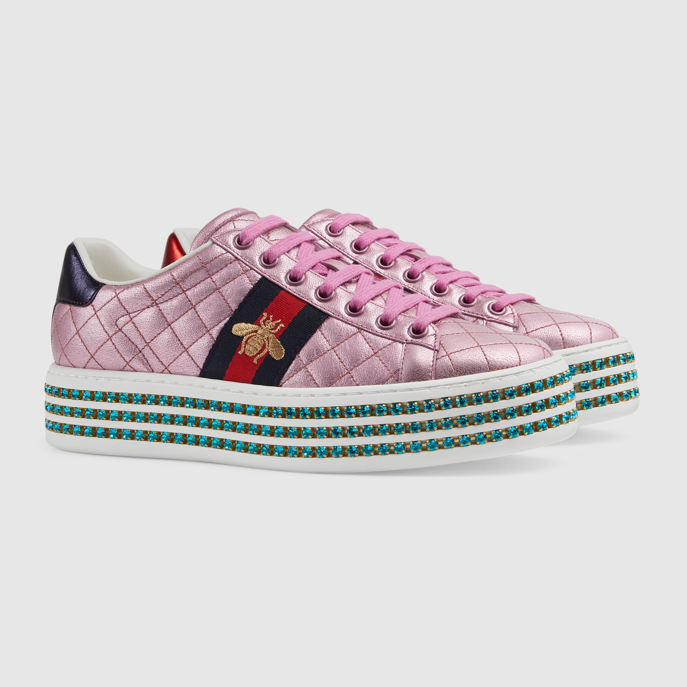 Ace sneaker with crystals_Pink_03